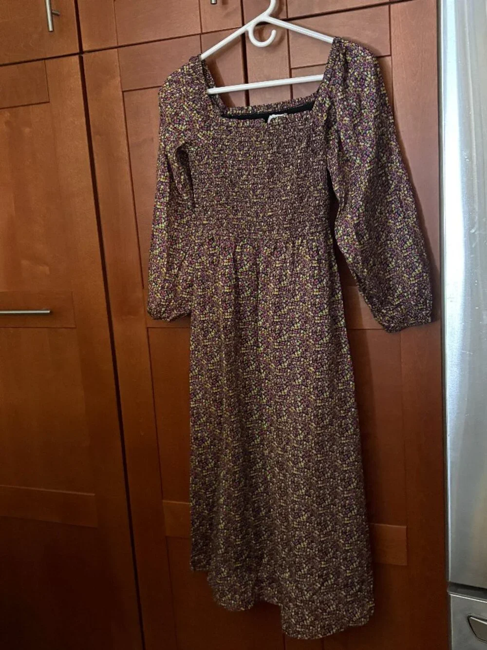 J.Crew Organic Cotton Daydream Midi Dress in Liberty® Busy Izzy Fabric Sz M